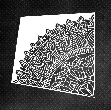 Stencil DFA reusable Round pattern 72 for plaster and paint 0.3-1mm (C00072)