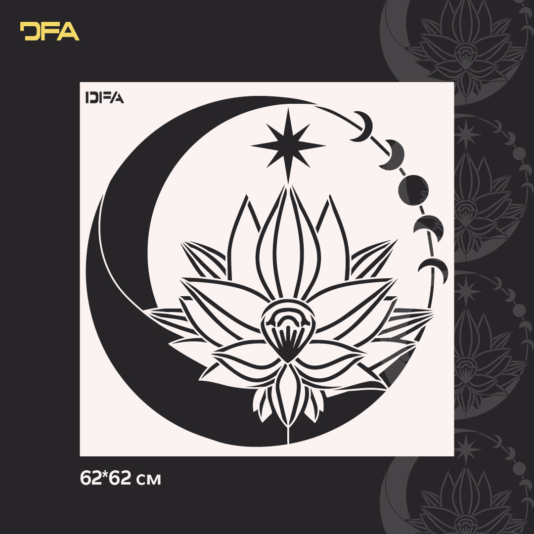 Stencil DFA reusable Round pattern for plaster and paint 0.3-1 mm (C00106)