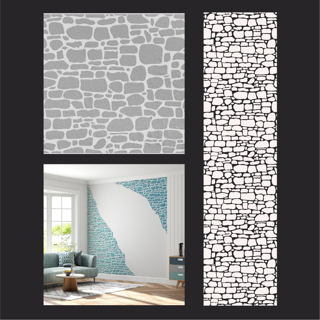 Stencil DFA Masonry: An economical solution for a beautiful facade 0.3-1 mm (F00017)