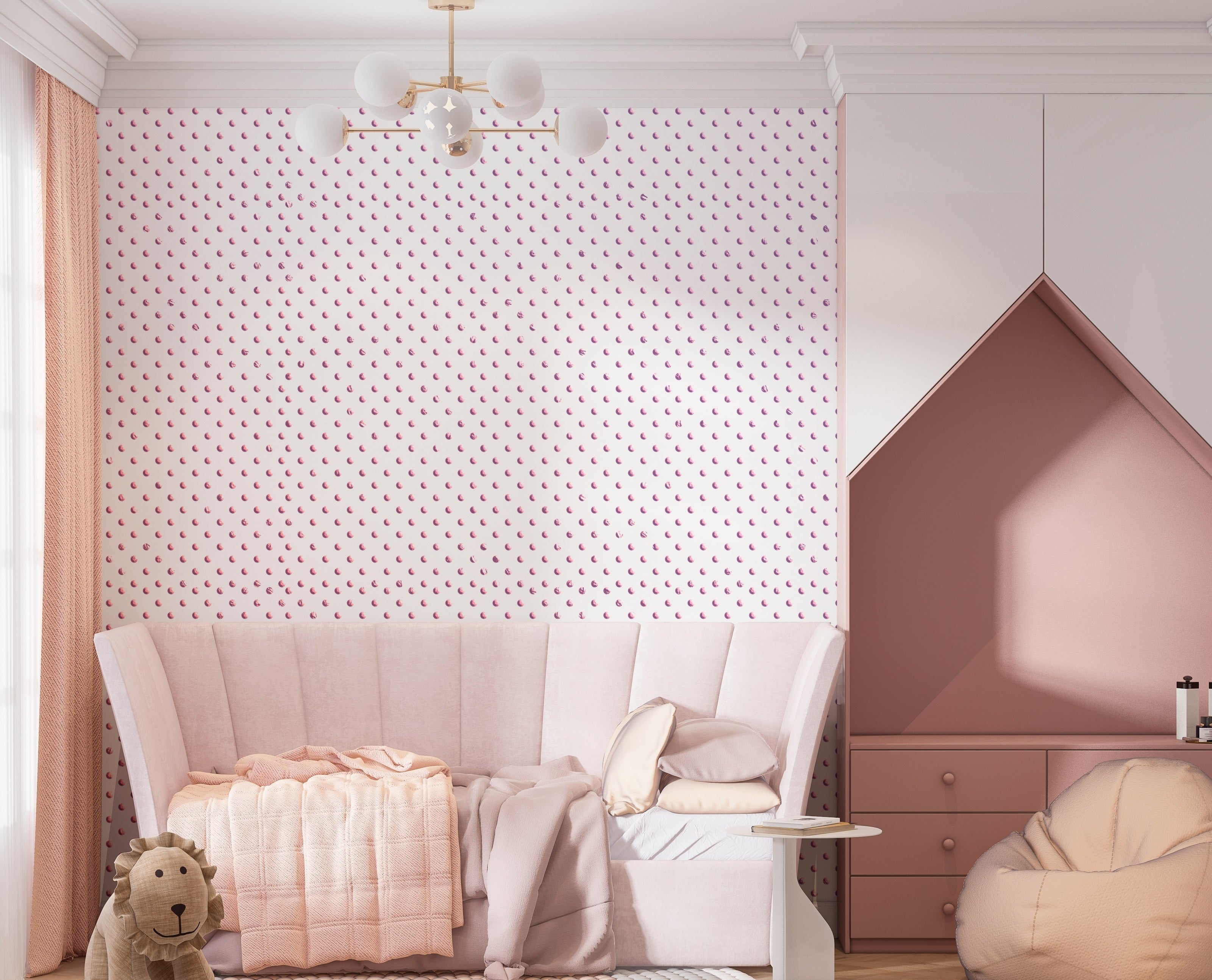 Stencil DFA Dots: Ideas for decorating a children's room 0.3-1 mm (E00067)