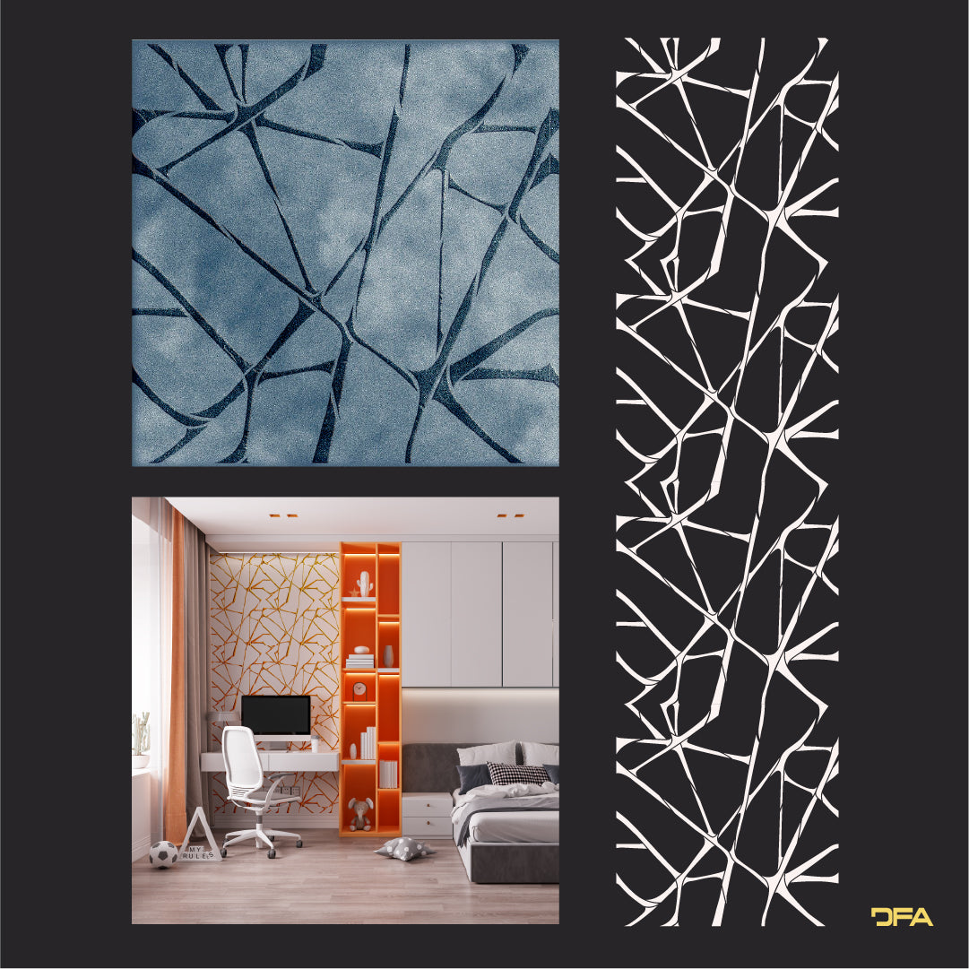 Stencil DFA Loft: Modern geometric decor 0.3-1 mm (L00045)