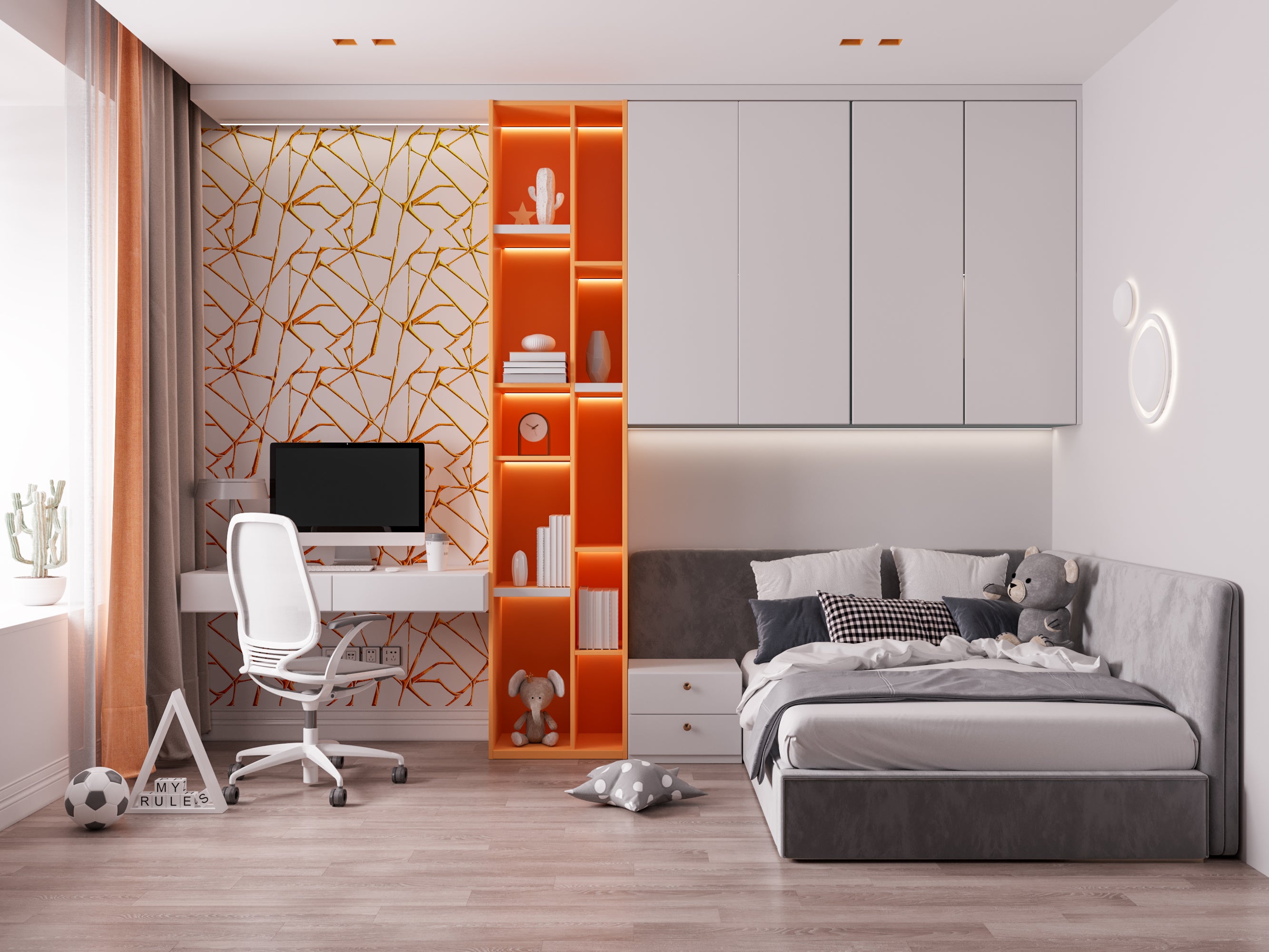 Stencil DFA Loft: Modern geometric decor 0.3-1 mm (L00045)