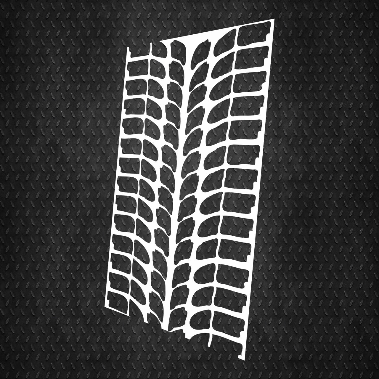 Stencil for decoration Trace from the car. DFA stencils. For internal and external work 0.3-1mm (X00074)