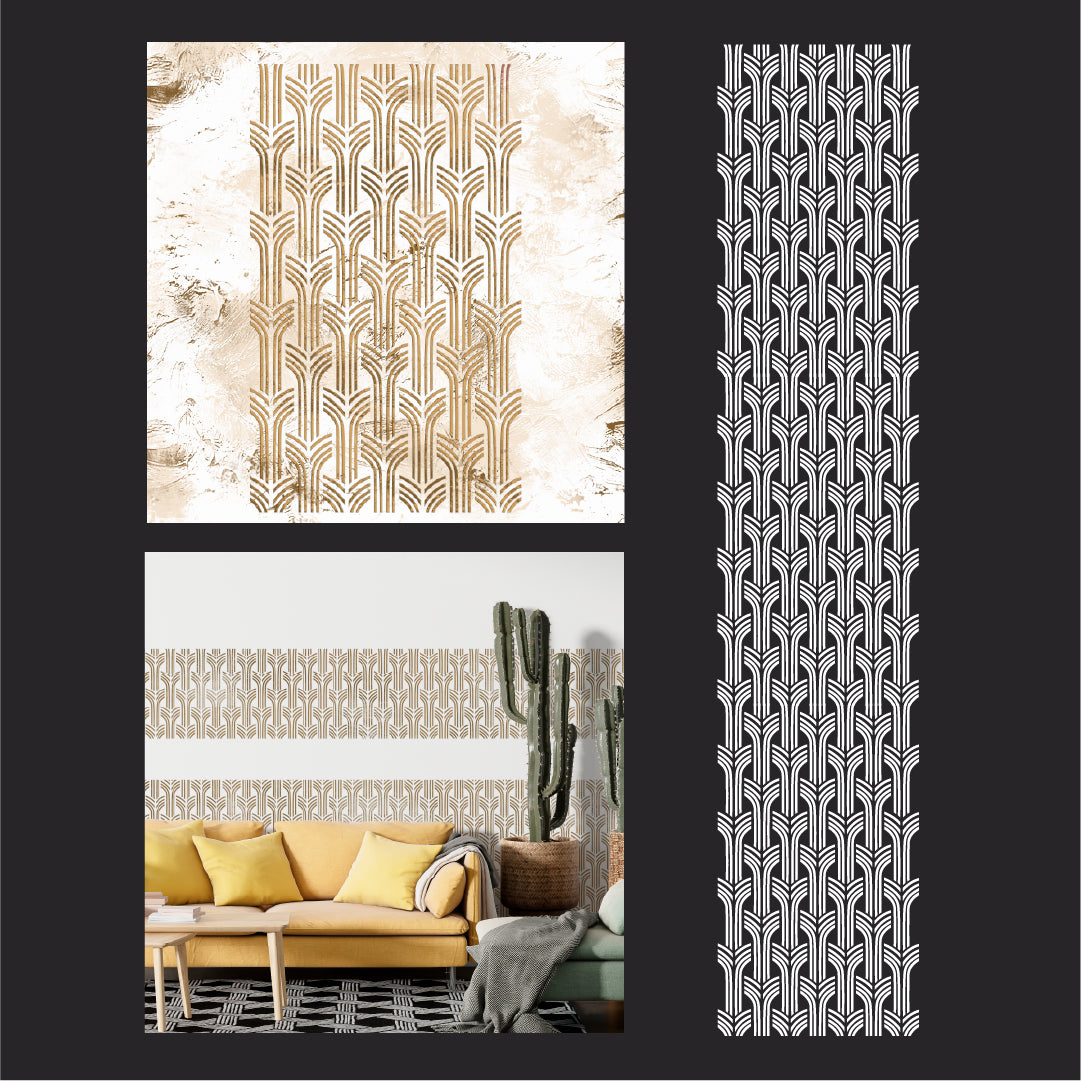 DFA Geometry Stencil: Create stylish 3D decor that is always in fashion! 0.3-1 mm (G00156)