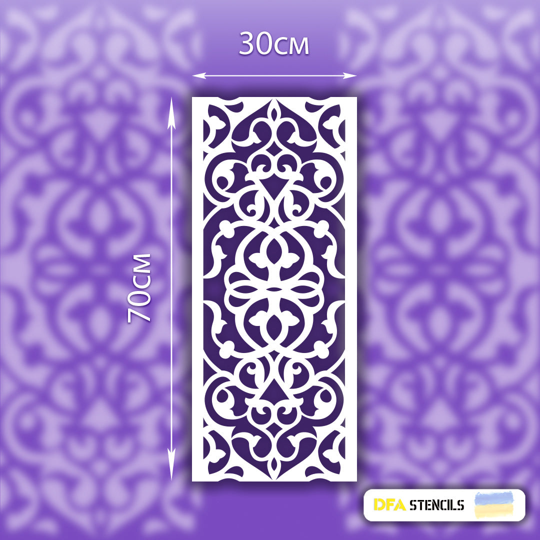 Stencil DFA Border, stencil for putty and paint 0.3-1mm (B00050)