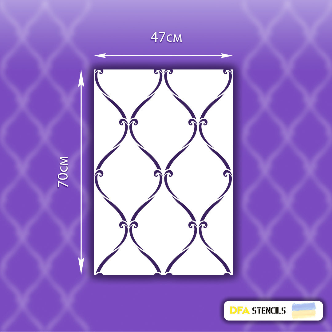 Stencil DFA for decoration Geometry for plaster and paint 0.3-1mm (G00112)