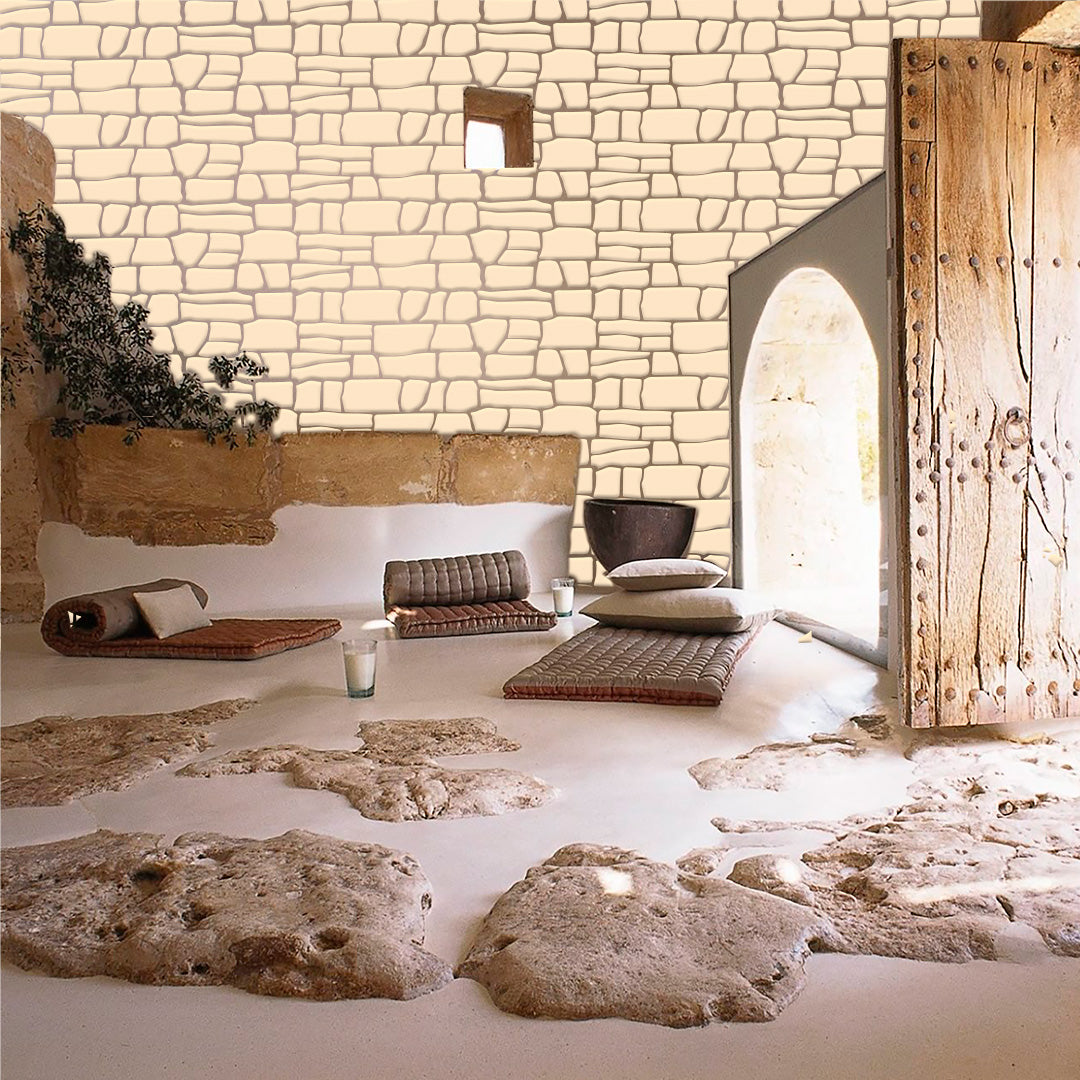 Stencil DFA Facade Wild stone for plaster and paint 0.3-1mm (F00015)