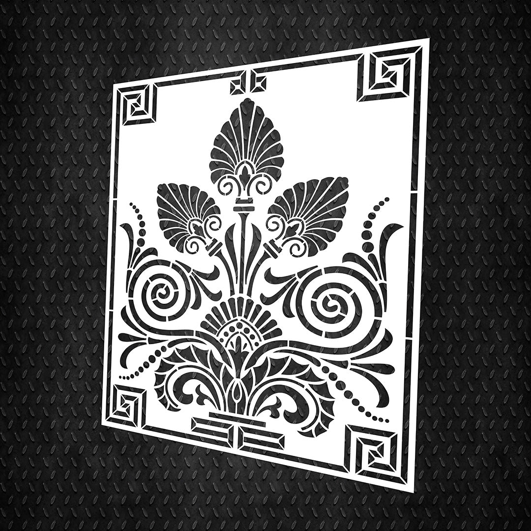 Stencil DFA Greek panel, stencil for putty and paint 0.3-1mm (K00072)