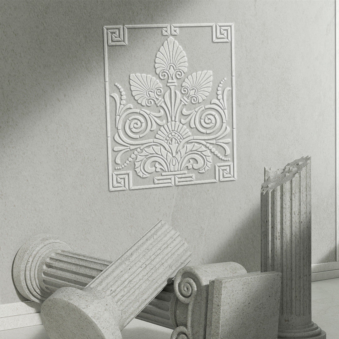 Stencil DFA Greek panel, stencil for putty and paint 0.3-1mm (K00072)