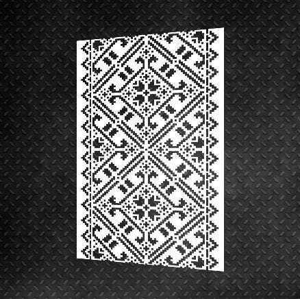 Create a unique interior with the DFA stencil Vyshyvanka - an ethnic accent in your home 0.3-1 mm (Z00006)