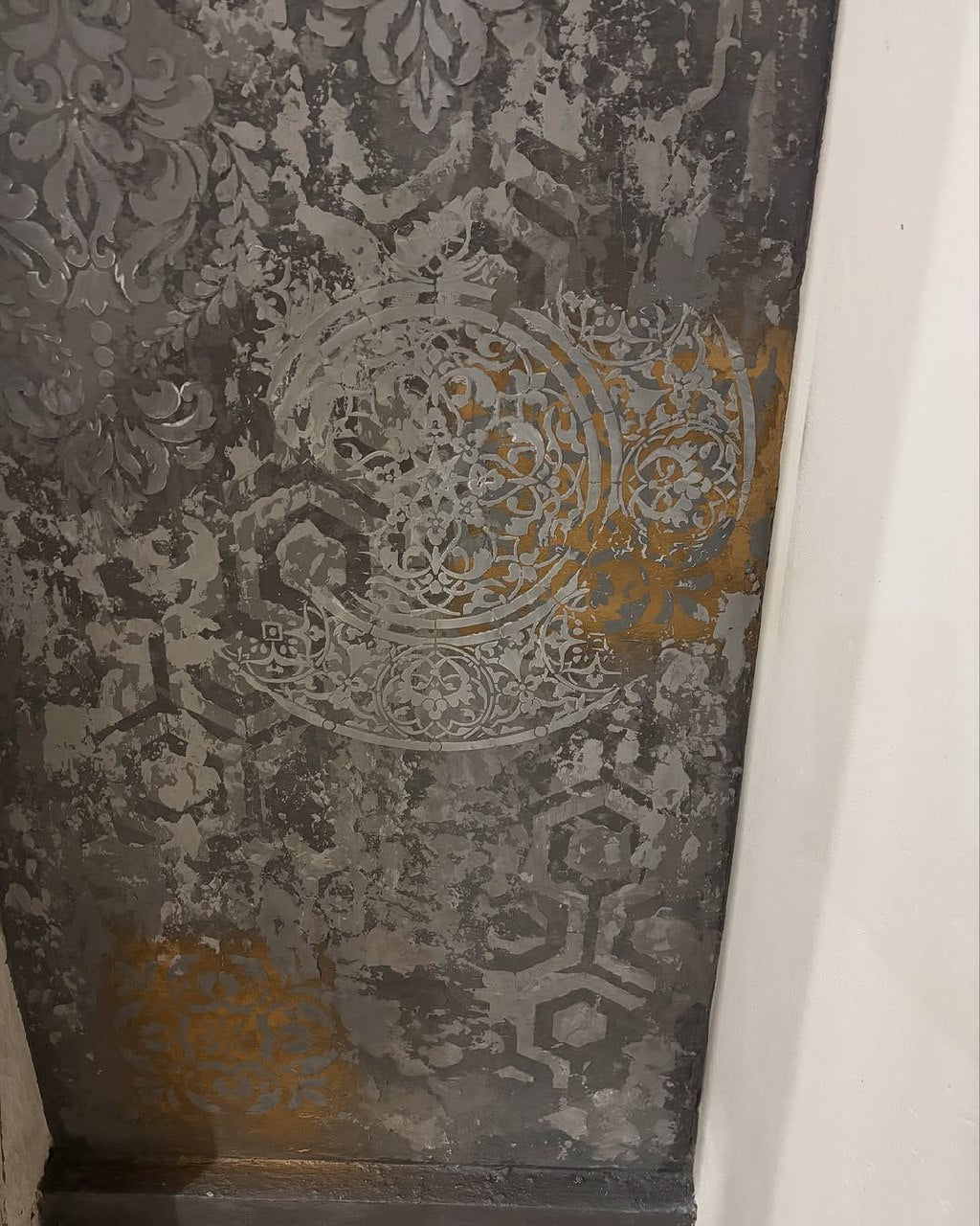 DFA stencils for decoration (Damask 3 + Round 14 + Geometry 25) for plaster and paint 0.3-1 mm (N00094)
