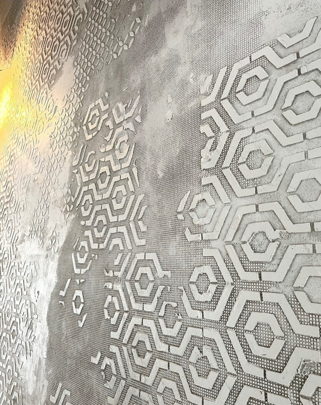 DFA stencils for decoration (Geometry 23 + Geometry 25) for plaster and paint 0.3-1 mm (N00063)