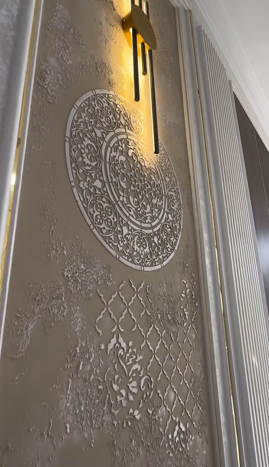 DFA stencils for decoration (Round 14+ Oriental 27+ Damascus 45) for plaster and paint 0.3-1 mm (N00043)