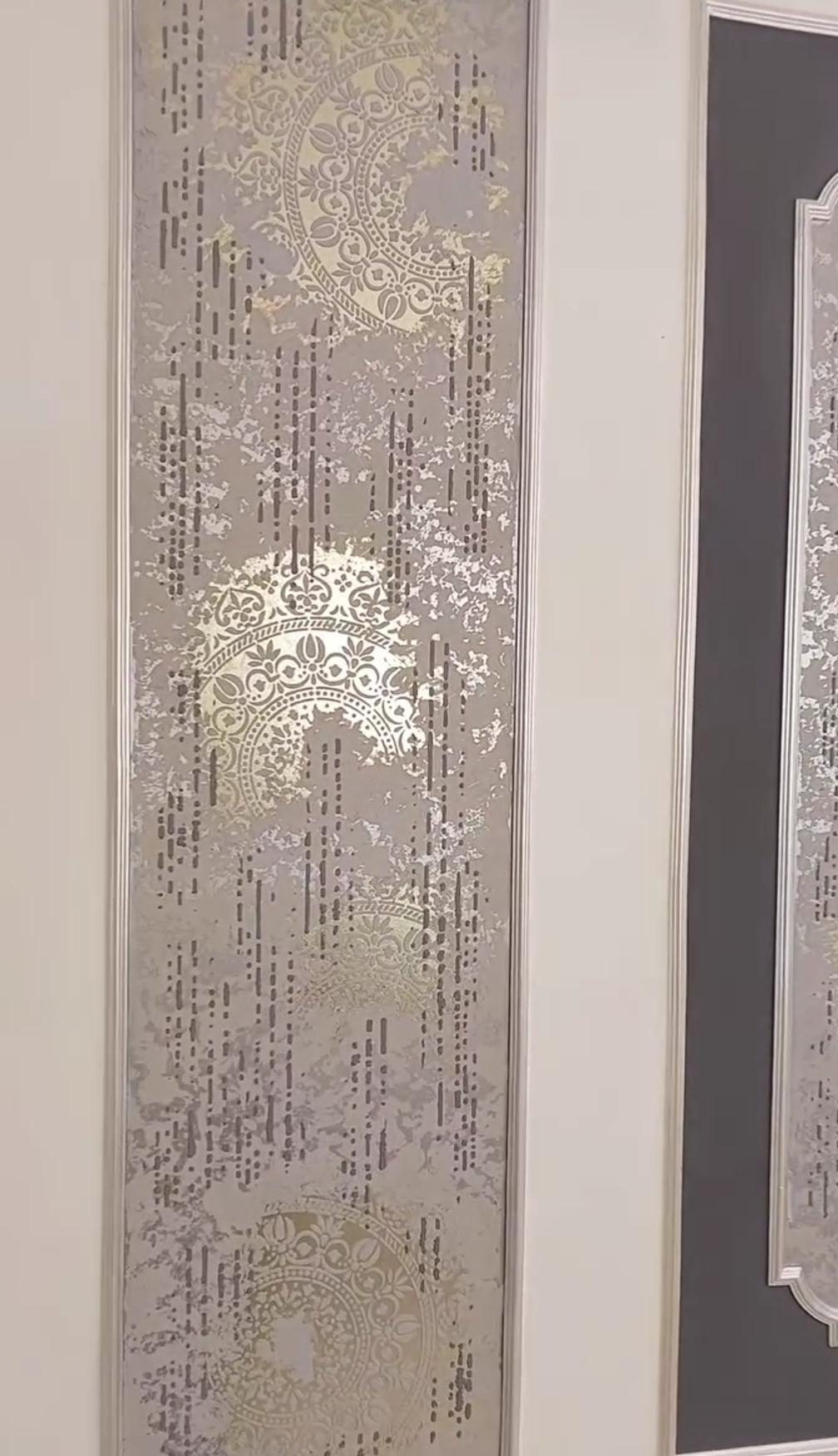DFA stencils for wall decoration (Round 54 + Geometry 12) for plaster and paint 0.3-1 mm (N00045)