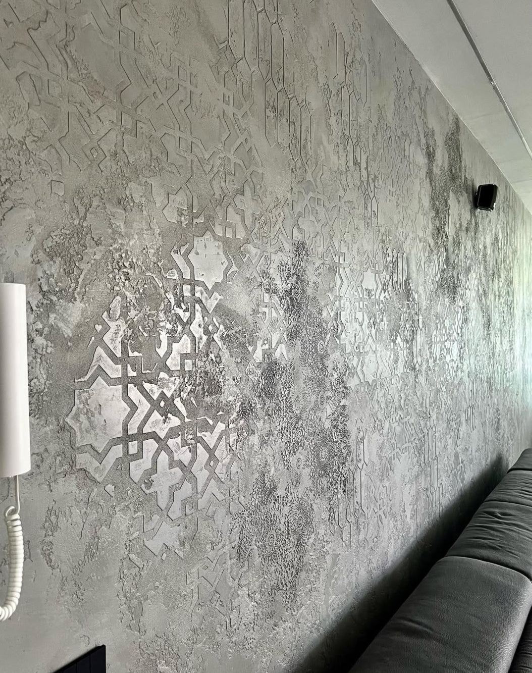 Stencils DFA wall decor set (East 72 + Geometry 77) for plaster and paint 0.3-1 mm (N00083)