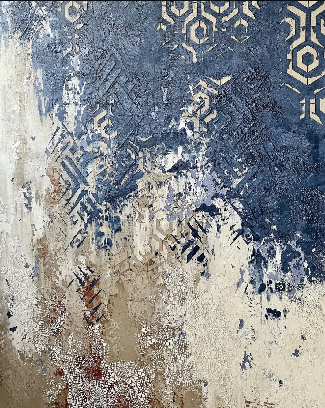Stencils DFA set for decoration under plaster and paint (Geometry 25 + Geometry 11) 0.3-1 mm (N00084)