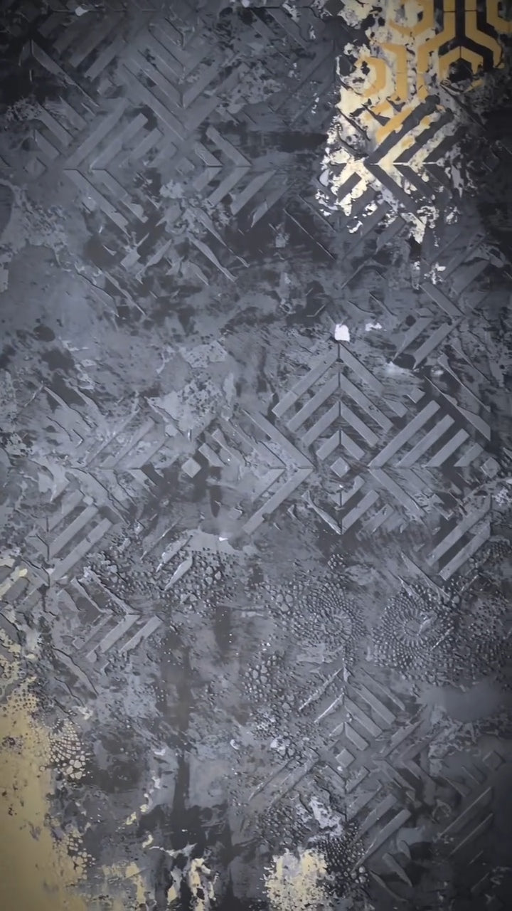 Stencils DFA set for decoration under plaster and paint (Geometry 25 + Geometry 11) 0.3-1 mm (N00084)