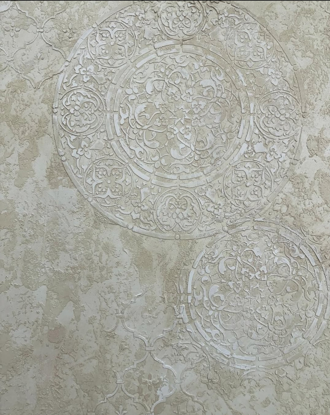 Stencils DFA set for decoration under plaster and paint (Round 14 + Eastern 2) 0.3-1 mm (N00071)