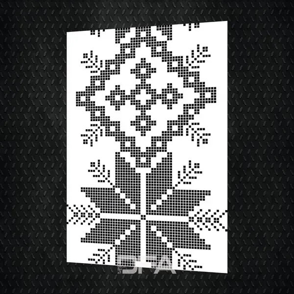 Ukrainian style in your interior – Vysyvanka stencil for paint and plaster 0.3-1 mm (Z00024)