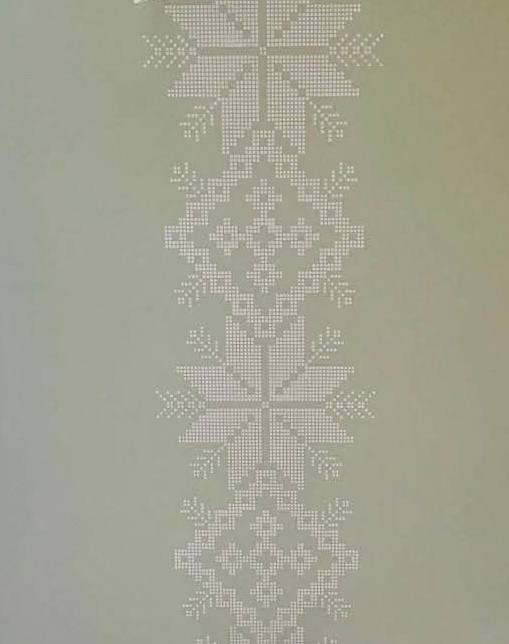 Ukrainian style in your interior – Vysyvanka stencil for paint and plaster 0.3-1 mm (Z00024)