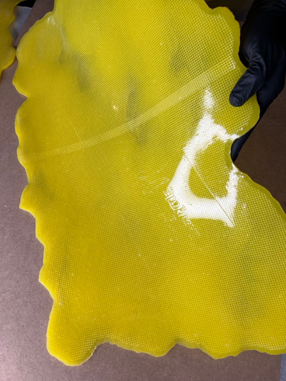Silicone impression for decoration Stone texture (yellow) W00010