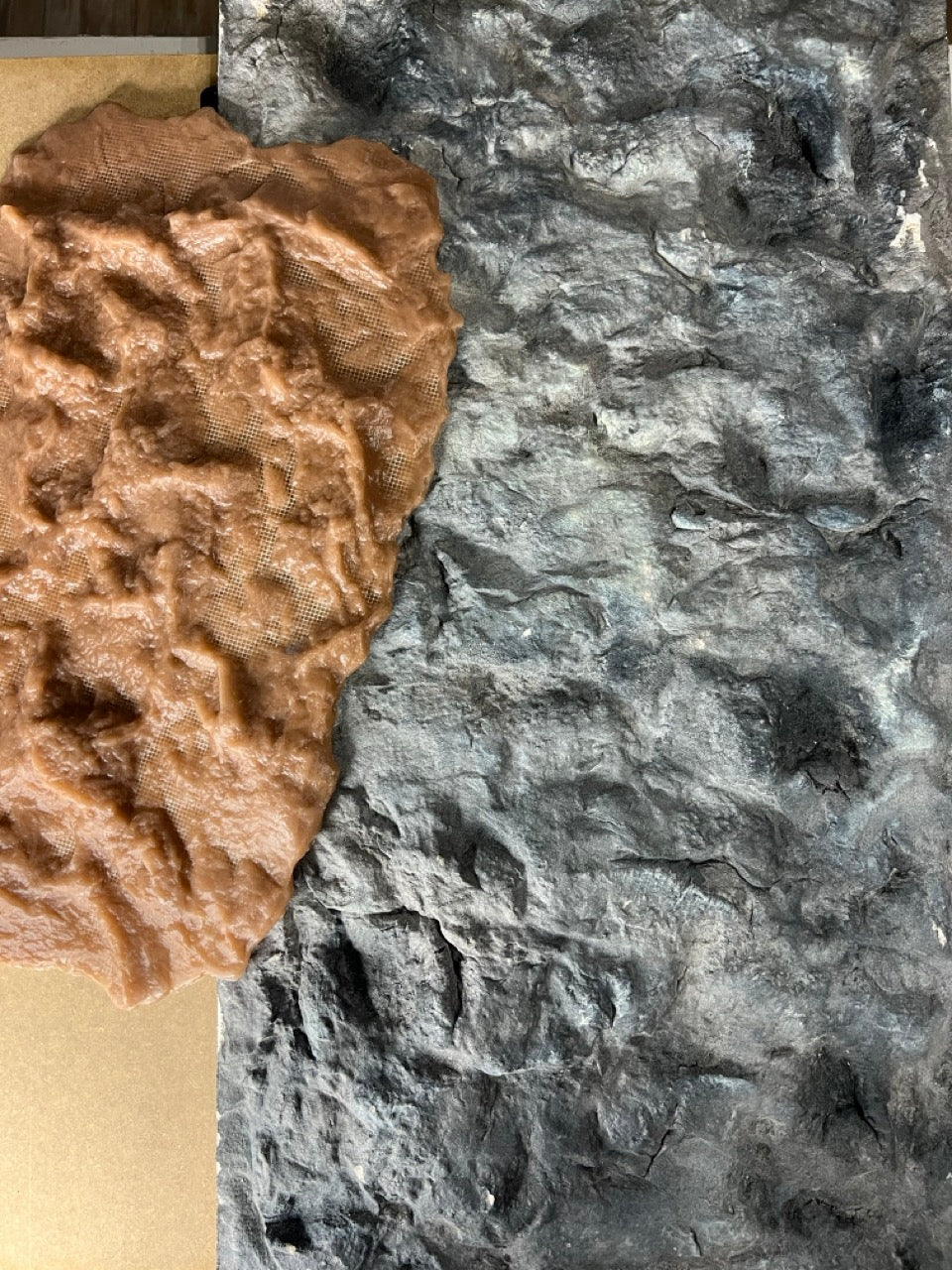 Silicone impression for decoration Stone texture (brown) W00012