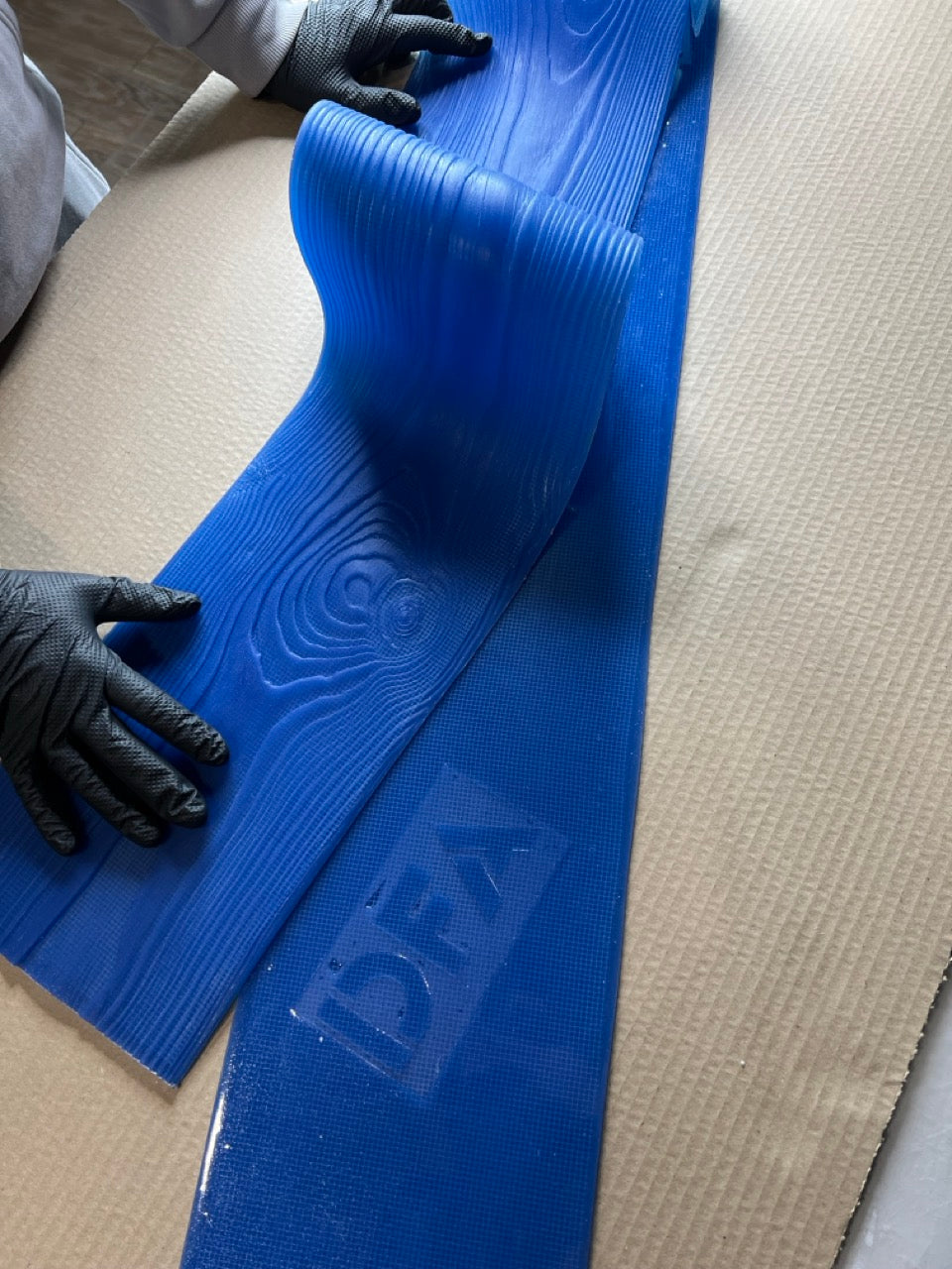 Silicone impression for decoration Tree 2 (blue) W00022