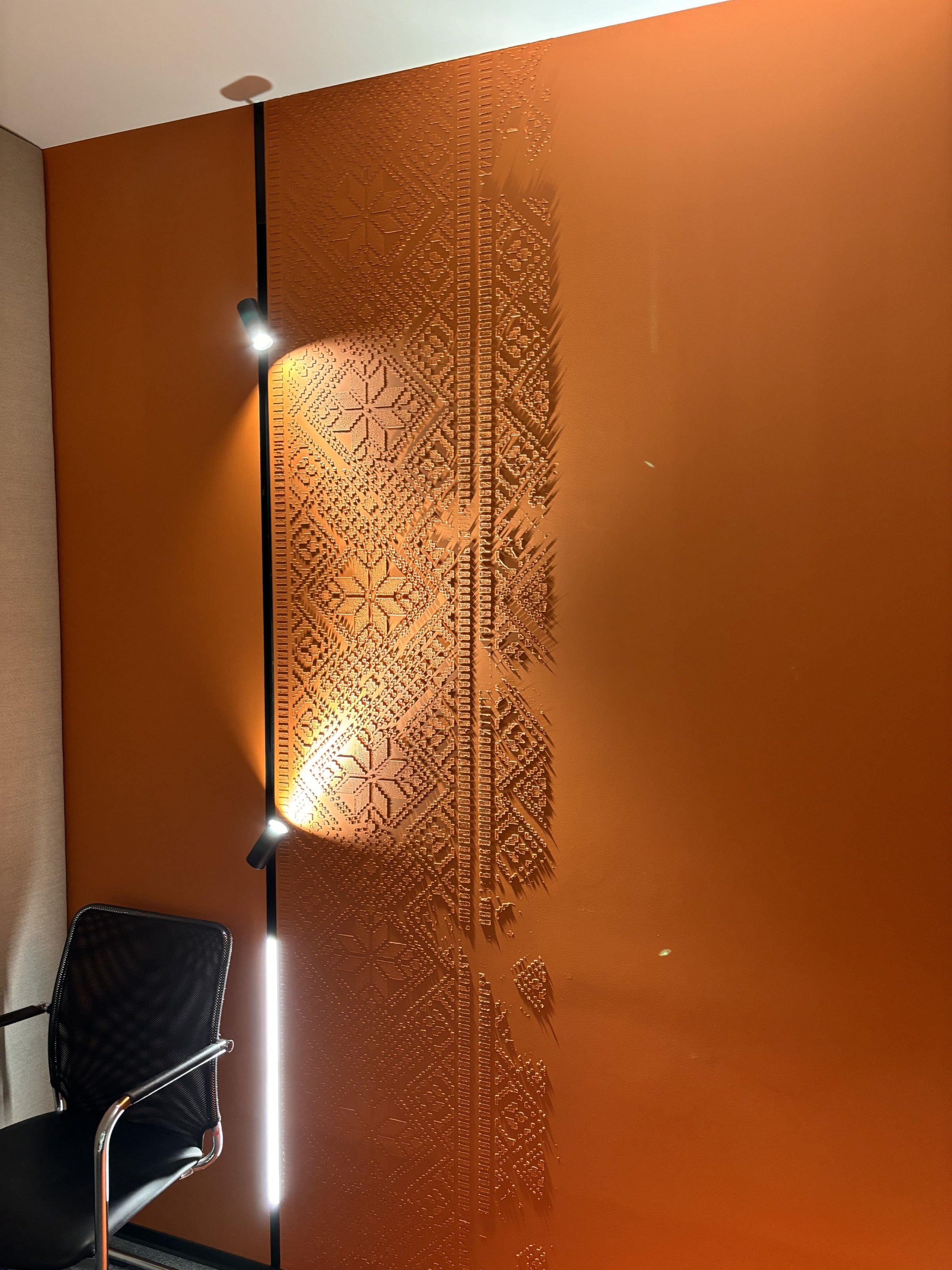 Wall embroidery: DFA reusable stencil for unique decor 0.3-1 mm (Z00009)