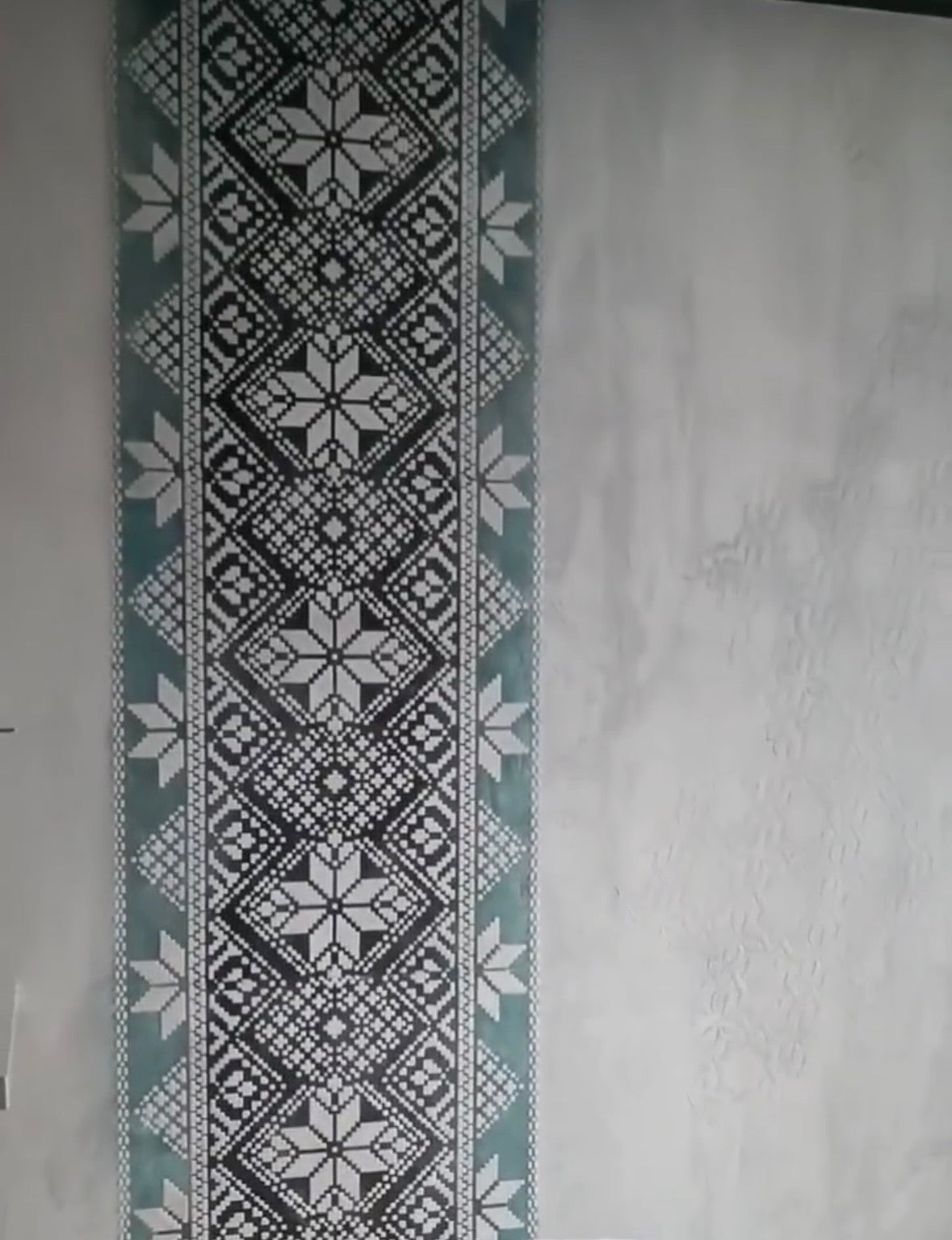 Wall embroidery: DFA reusable stencil for unique decor 0.3-1 mm (Z00009)