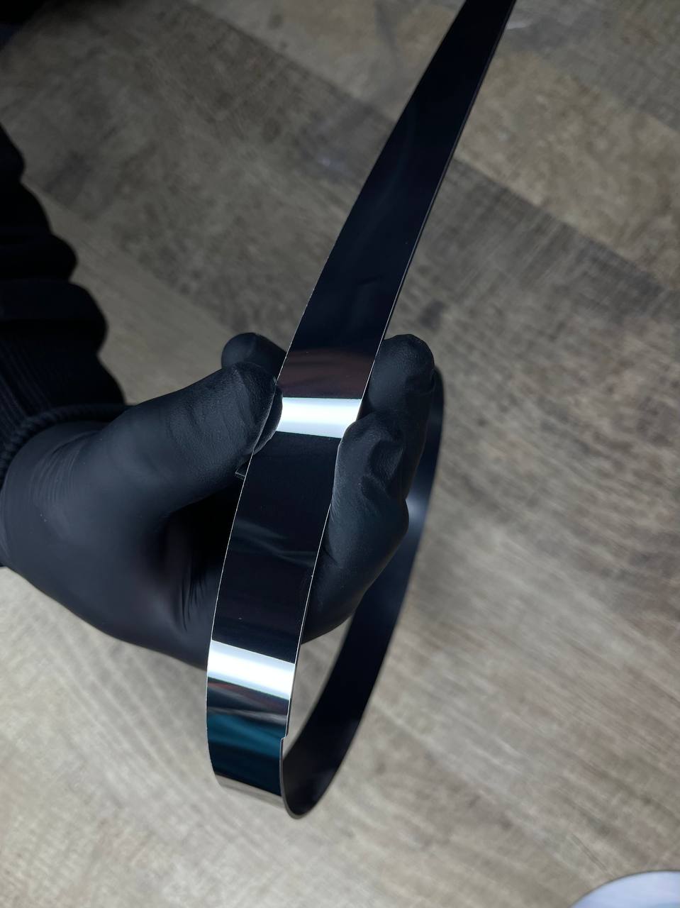 1.55 m.p Mirror wall decor sticker Magic stripes DFA (Silver stripes on the wall) Thickness 1mm, 25mm