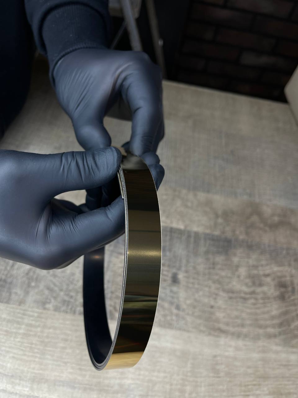 0.99m.p Mirror wall decor sticker Magic stripes DFA (Golden stripes on the wall) Thickness 1mm, 25mm