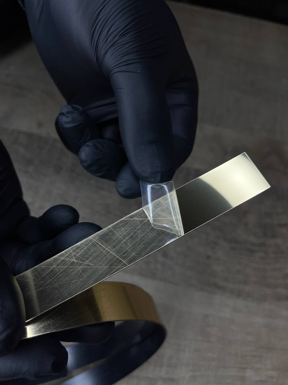 1.55 m.p Mirror Wall Decor Sticker Magic Stripes DFA (Golden Stripes on the Wall) Thickness 1mm, 20mm