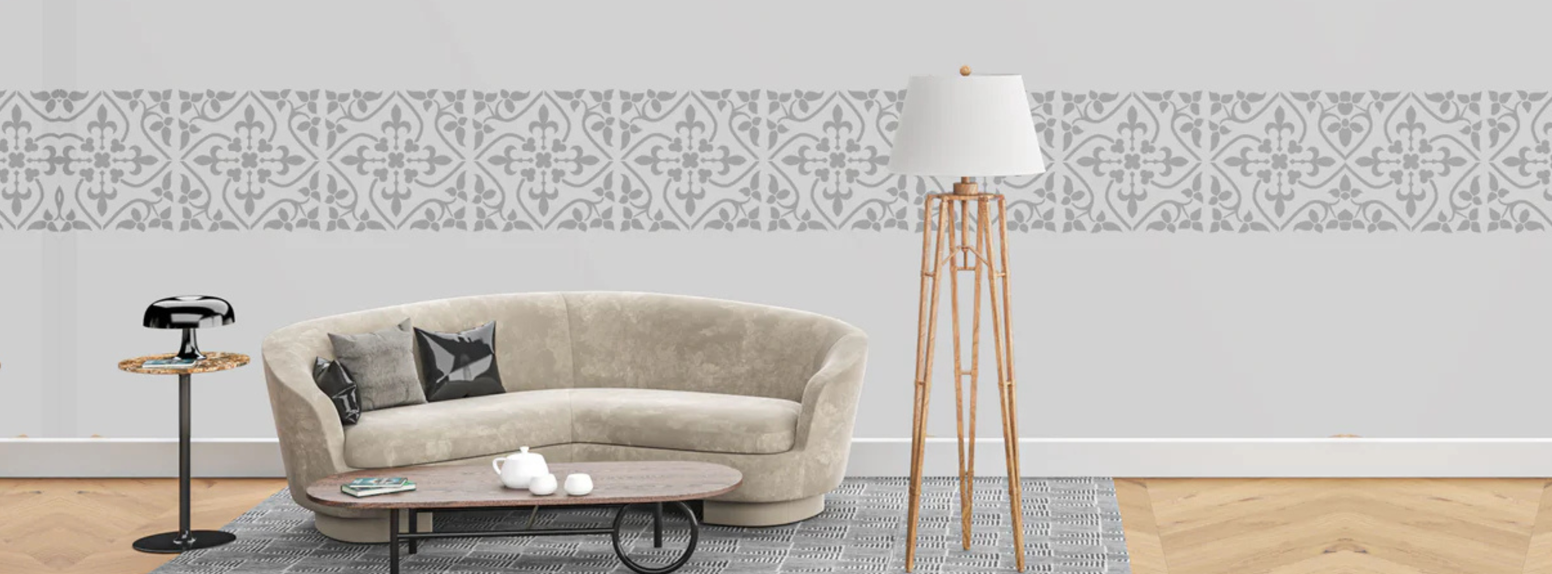 DFAdecor reusable stencil for wall painting projects
