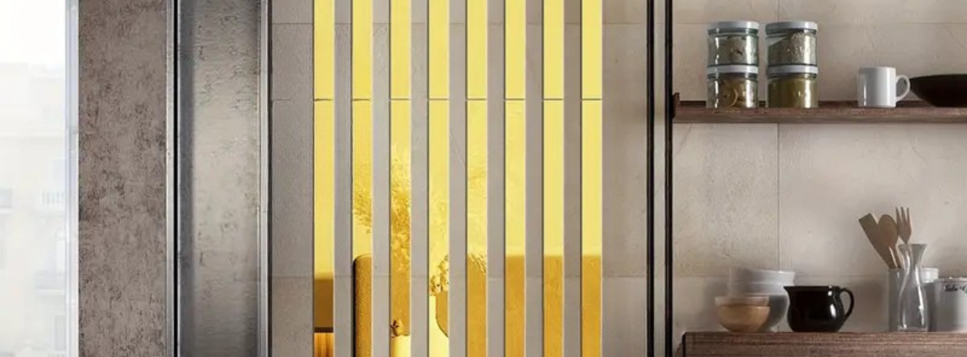 Mirror wall strips from DFA Decor designed to enhance interior spaces with modern reflective accents.