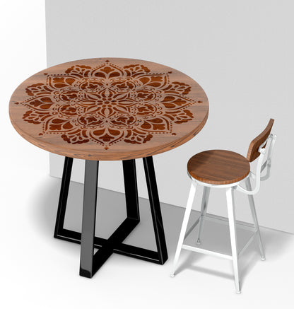 Stencil DFA reusable Round pattern for plaster and paint 0.3-1mm (С00093), 1mm - For plaster
