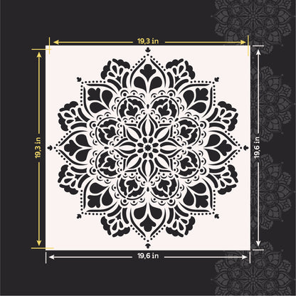 Luxury Pattern for Walls - Inspirational DFA Stencil 0.3-1mm (C00117), 1mm - Under Plaster