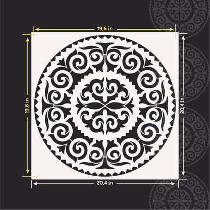Create a unique interior with a pattern stencil DFA 0.3-1mm (C00124), 0.3mm-Under Painting