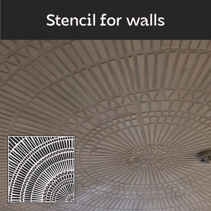 Create unique walls with DFA Stencil Round Pattern 0.3-1mm (C00125)