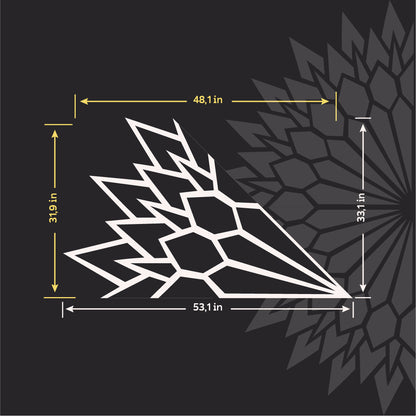 Beautiful and convenient stencil DFA Round pattern for wall painting 0.3-1 mm (C00126)
