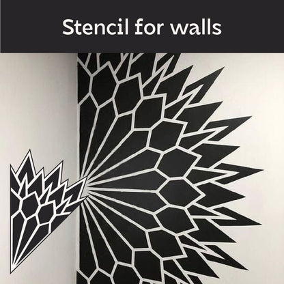 Beautiful and convenient stencil DFA Round pattern for wall painting 0.3-1 mm (C00126)