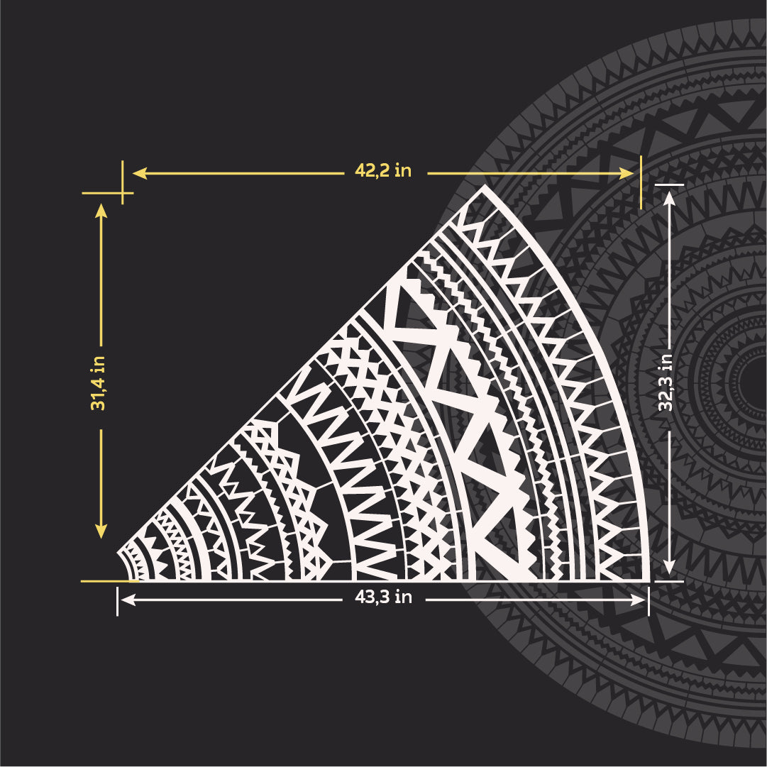 Quality stencil DFA for plaster - easy pattern application 0.3-1 mm (C00127)