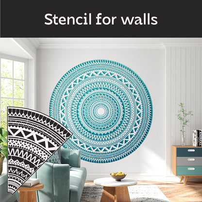 Quality stencil DFA for plaster - easy pattern application 0.3-1 mm (C00127)