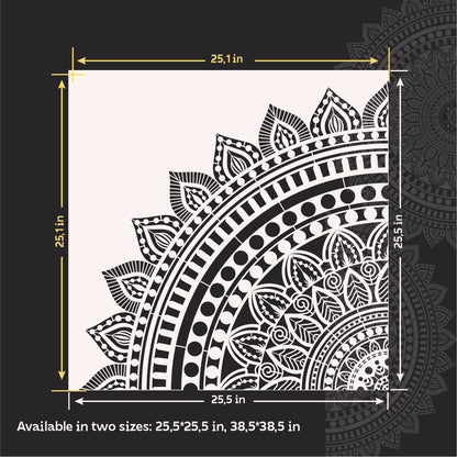 Round mandala pattern DFA – decorate your interior easily and quickly 0.3-1 mm (С00133)