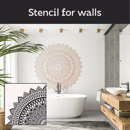 Round mandala pattern DFA – decorate your interior easily and quickly 0.3-1 mm (С00133)