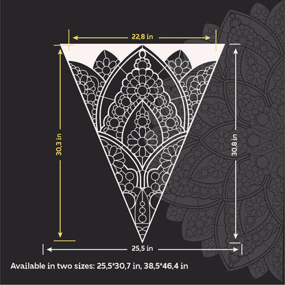 Create a unique design with the DFA Mandala stencil for plaster and paint 0.3-1 mm (С00136)