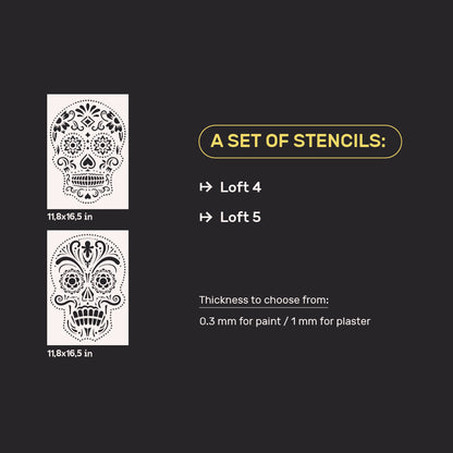 Set for decorating walls for plaster and paint 33 (Loft 4 + Loft 5) 0.3-1 mm (N00033)