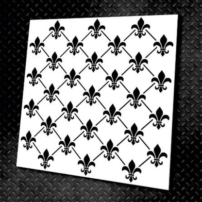Reusable stencil DFA for decorative plaster and paint Oriental pattern 0.3-1mm (V00010)
