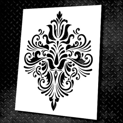 Reusable stencil DFA Damascus, for plaster 0.3-1mm (D00006)