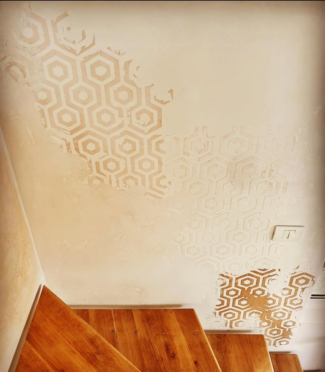 Unique geometric interior design with DFA stencil Geometry 0.3-1mm (G00025)