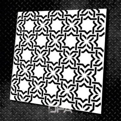 Create a unique geometric interior design with DFA stencil Geometry 0.3-1 mm (G00003)